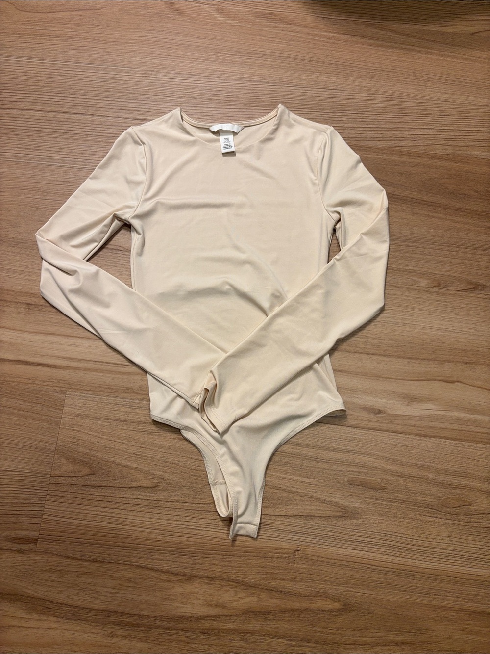 Long Sleeve Cream Bodysuit *NEVER WORN*